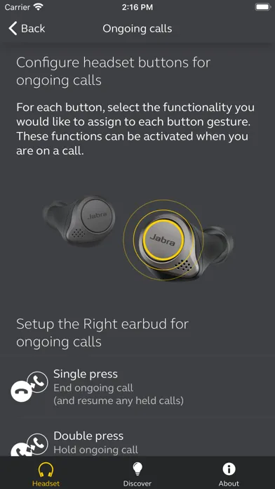 Tangkapan layar Jabra Sound+