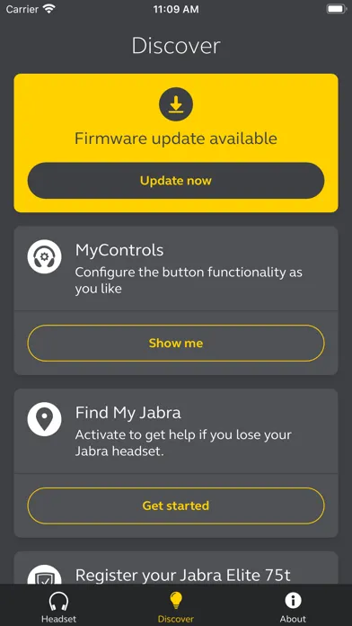 Tangkapan layar Jabra Sound+