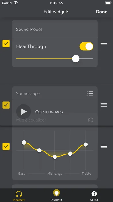 Tangkapan layar Jabra Sound+