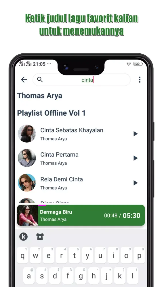 Lagu Thomas Arya Offline Screenshots