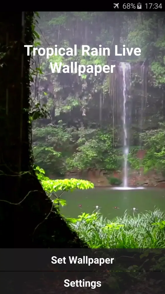 Capturas de pantalla de Tropical Rain Video Wallpaper