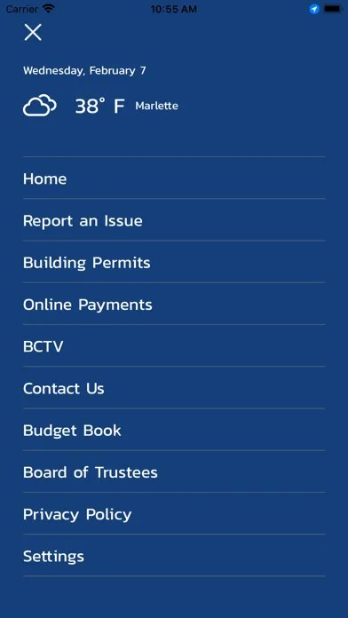 Zrzuty ekranu Bloomfield Township Government