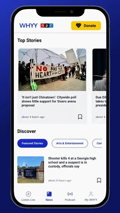 WHYY Listen: News & Podcasts স্ক্রিনশট
