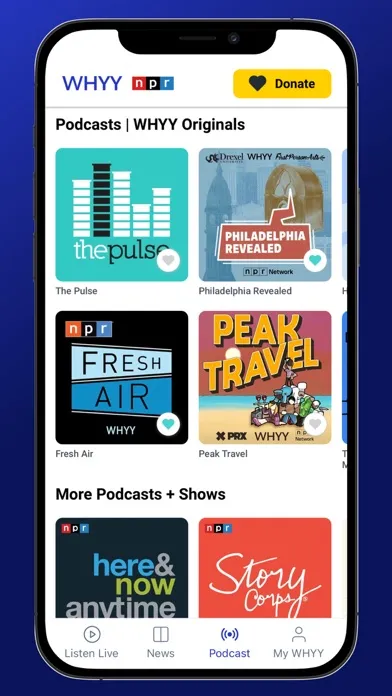 WHYY Listen: News & Podcasts স্ক্রিনশট