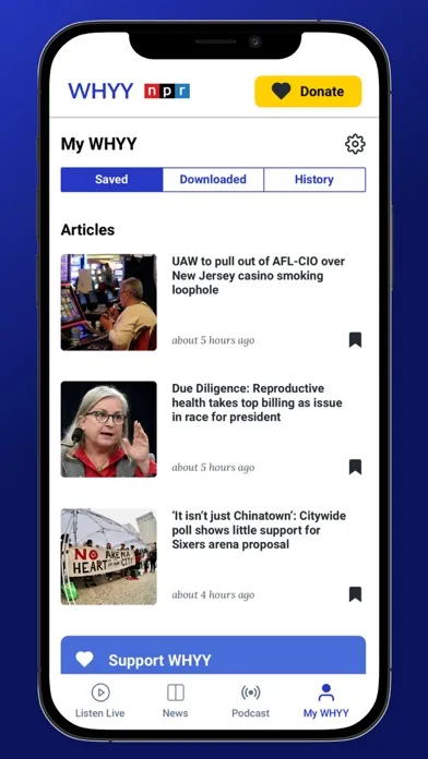 WHYY Listen: News & Podcasts স্ক্রিনশট