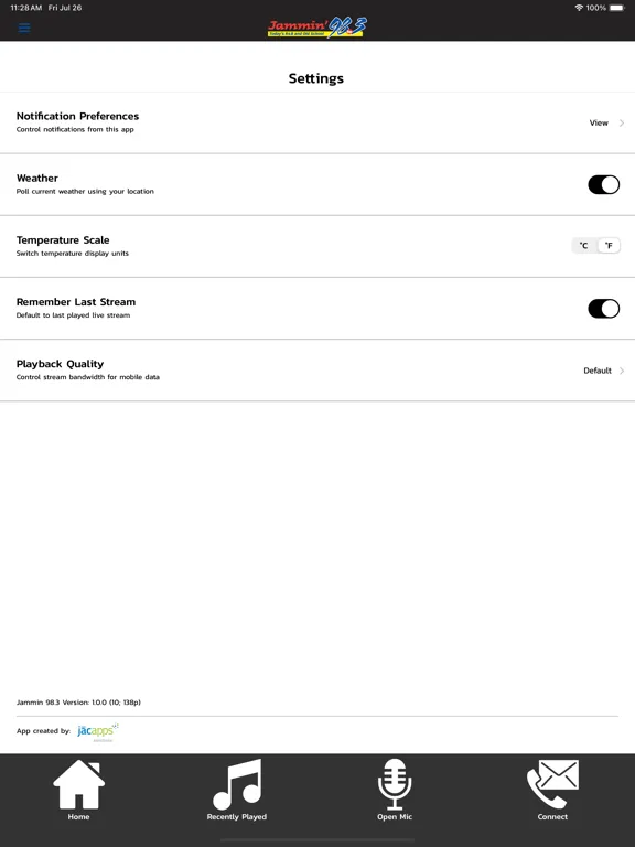 Jammin 98.3 iPad 应用截图