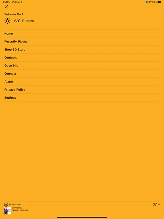 Zrzuty ekranu 93.9 The River iPad 