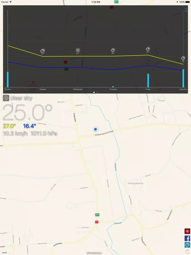 Alarm Weather Widget iPad 應用截圖