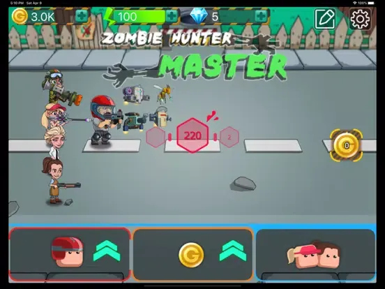 Capturas de tela do Zombie Hunter Master:Survival iPad 
