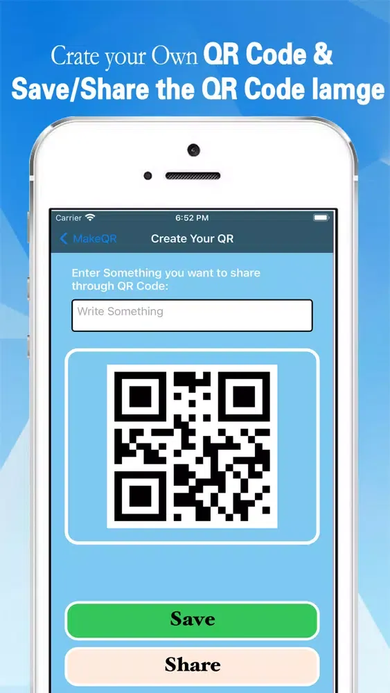 ภาพหน้าจอของ QR code Reader:easy scanner