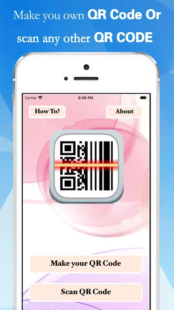 ภาพหน้าจอของ QR code Reader:easy scanner
