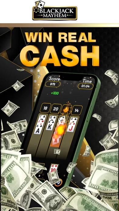 Capturas de tela do Blackjack 21: Win Real Money!