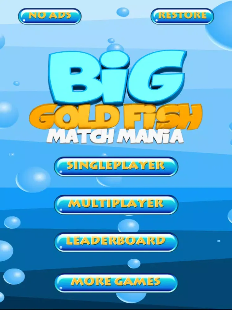 Capturas de tela do A Big Gold Fish Match 3 Mania Game – Big Action Puzzle Fun in the Sea! iPad 