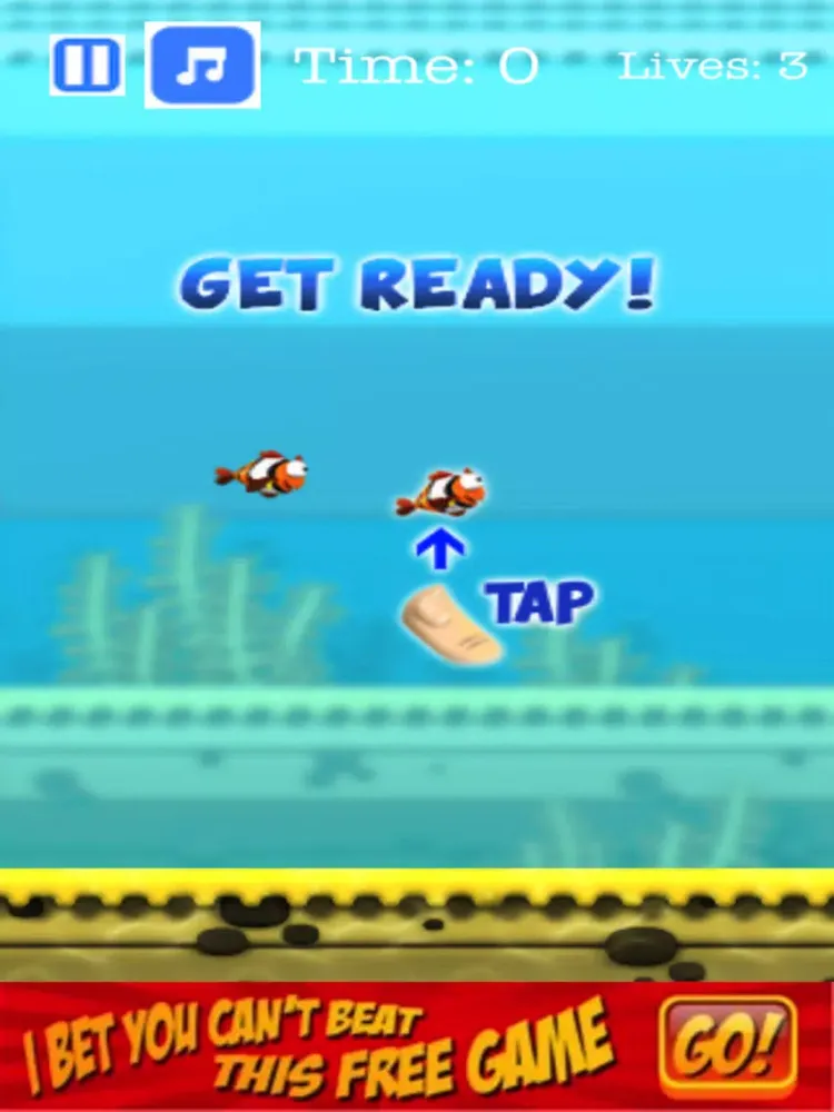 A Flying Flap Fish Game - Big Adventure Fun for Everyone! Kids and Family! iPad  स्क्रीनशॉट