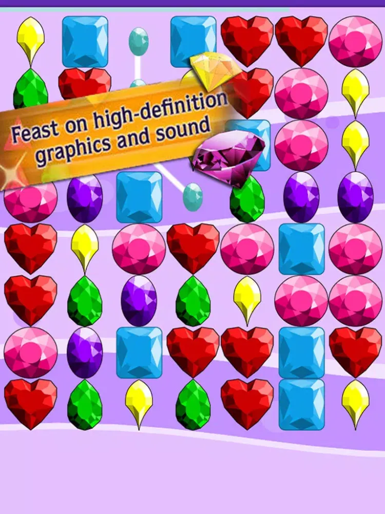 ภาพหน้าจอของ A Diamond, Gems & Jewels Puzzle Match Three or More Splash Game – Best Family & Kid Fun Pro! iPad 