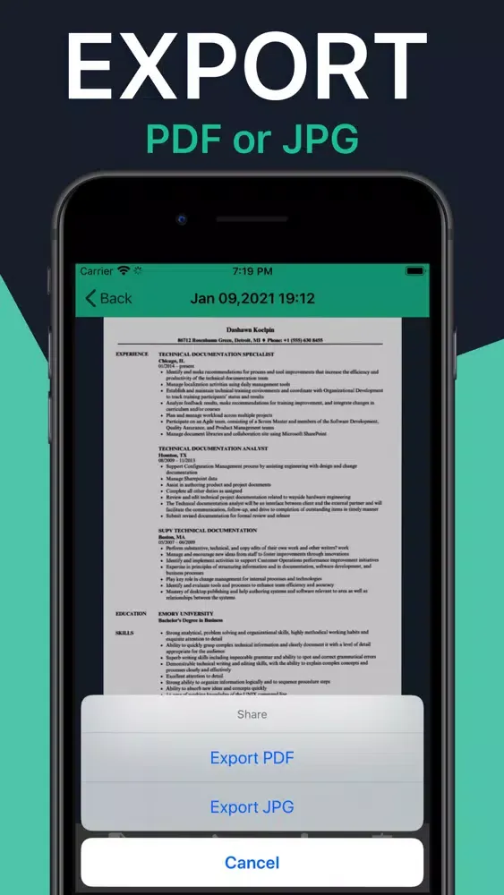 Document Scanner • PDF Scanner سکرین شاٹس