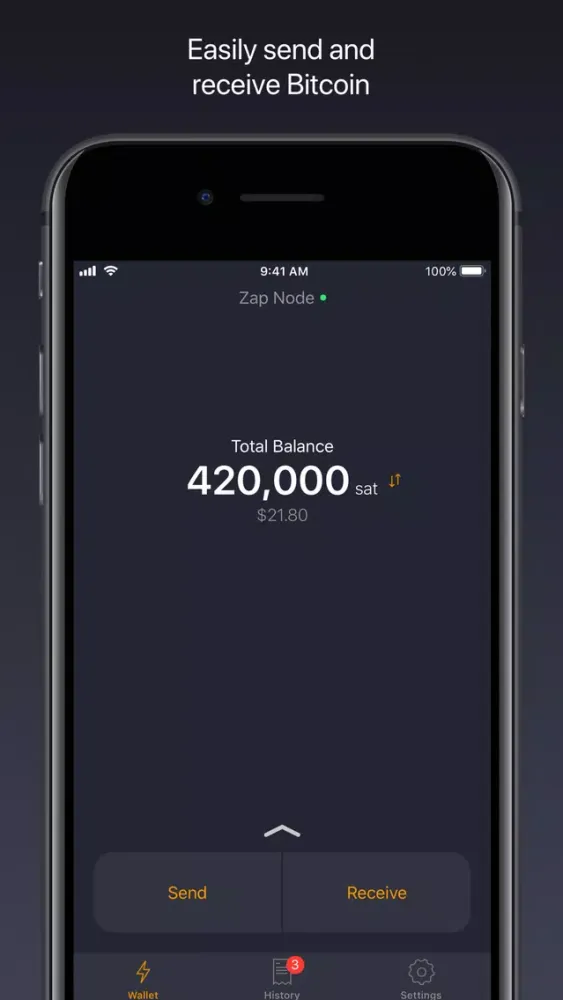 Zap: Bitcoin Lightning Wallet স্ক্রিনশট