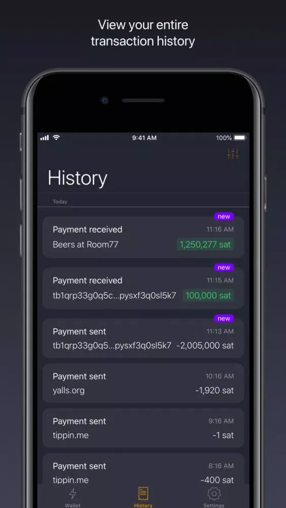 Zap: Bitcoin Lightning Wallet স্ক্রিনশট