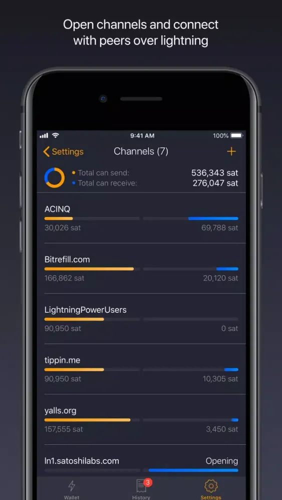 Zap: Bitcoin Lightning Wallet স্ক্রিনশট