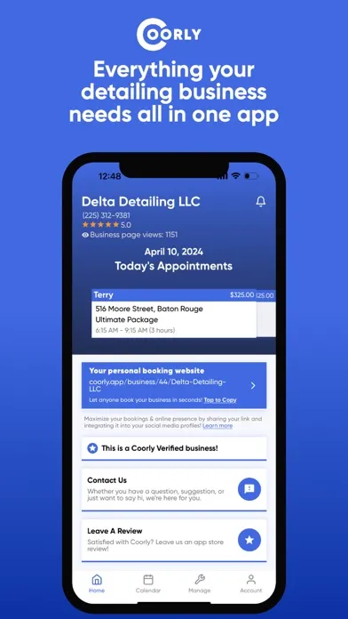 Coorly for Mobile Detailers Screenshots
