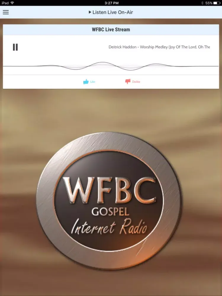 Capturas de pantalla de WFBC Gospel Radio iPad 