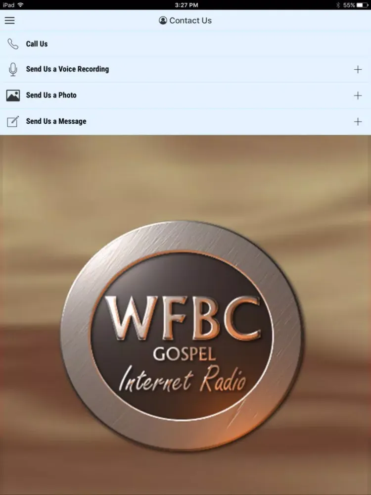 Capturas de pantalla de WFBC Gospel Radio iPad 