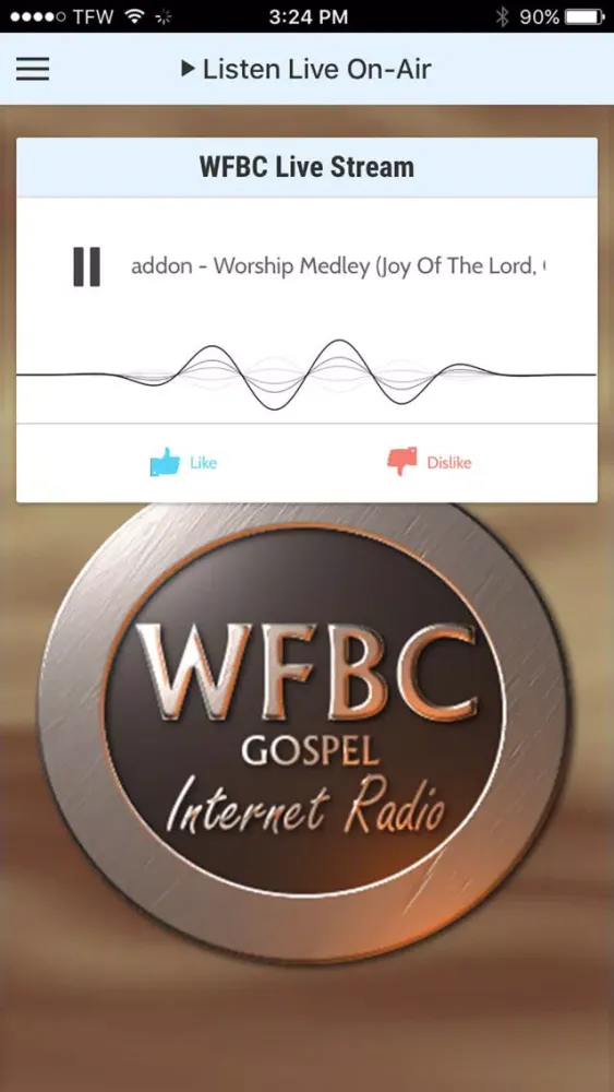 Capturas de pantalla de WFBC Gospel Radio