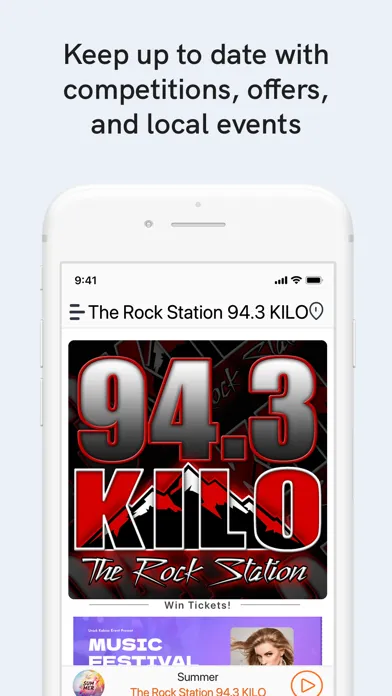 ภาพหน้าจอของ 94.3 KILO The Rock Station