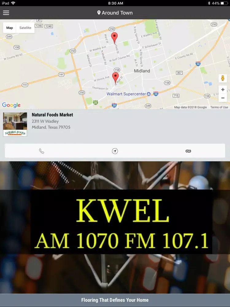 Ảnh chụp màn hình của KWEL Radio iPad 