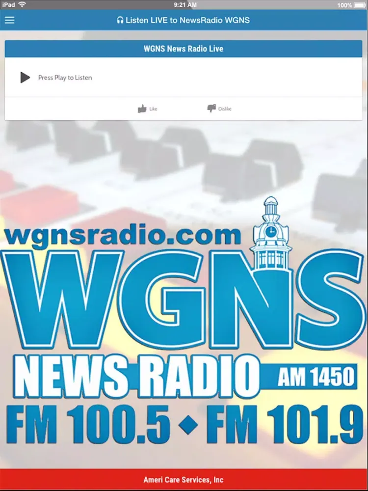 تصاویر WGNS News Radio iPad 