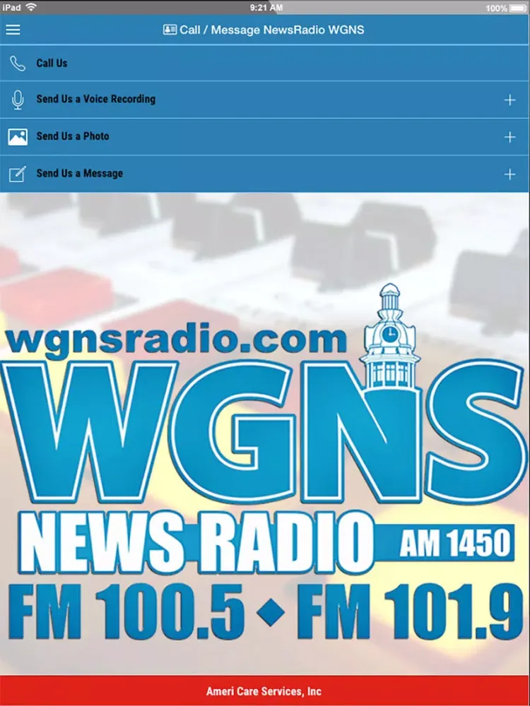 تصاویر WGNS News Radio iPad 