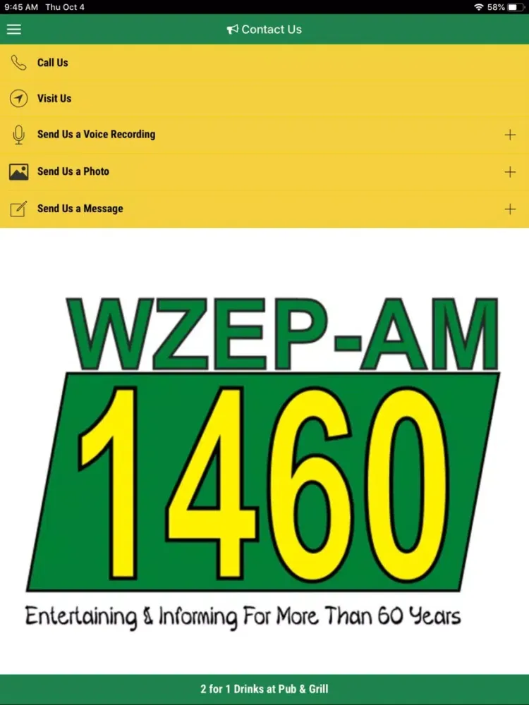 Captures d'écran de WZEP 1460 iPad 