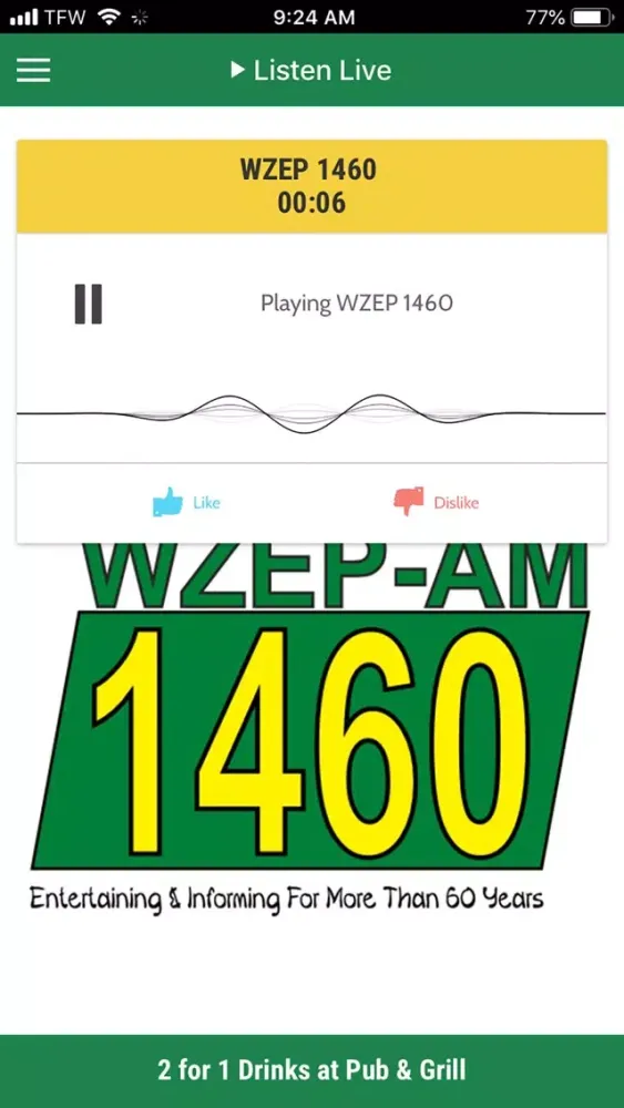 Captures d'écran de WZEP 1460