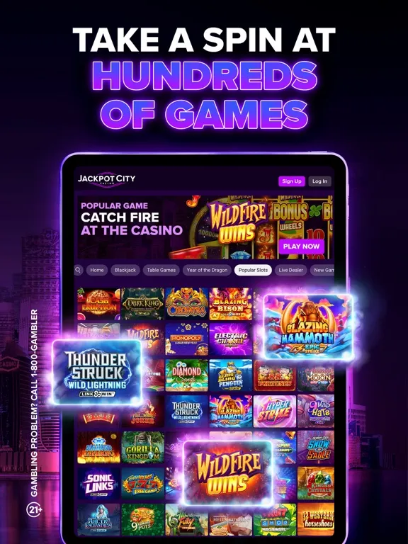 Jackpot City: Online Casino iPad 应用截图