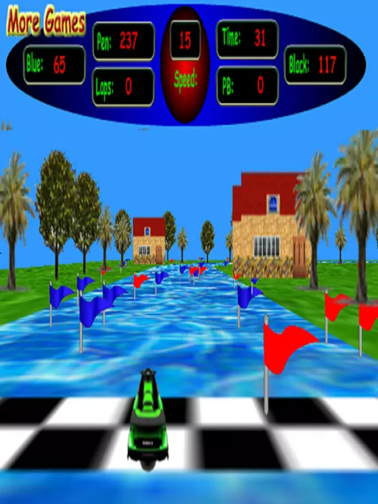 3D Kid's Jet Ski Racing - Beware Of The Shark iPad  Ekran Görüntüleri