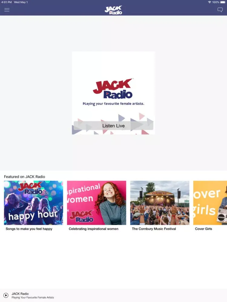 JACK Radio iPad  स्क्रीनशॉट