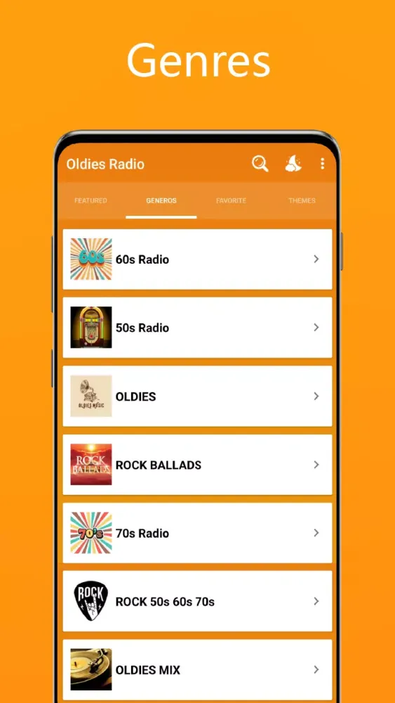 Capturas de pantalla de 50s 60s 70s Oldies Music Radio