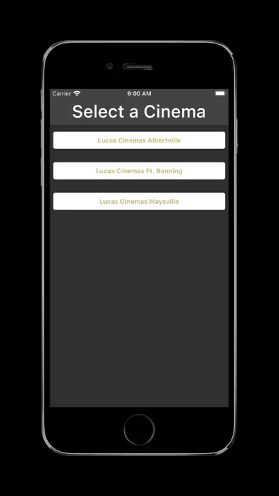 Capturas de tela do Lucas Cinemas