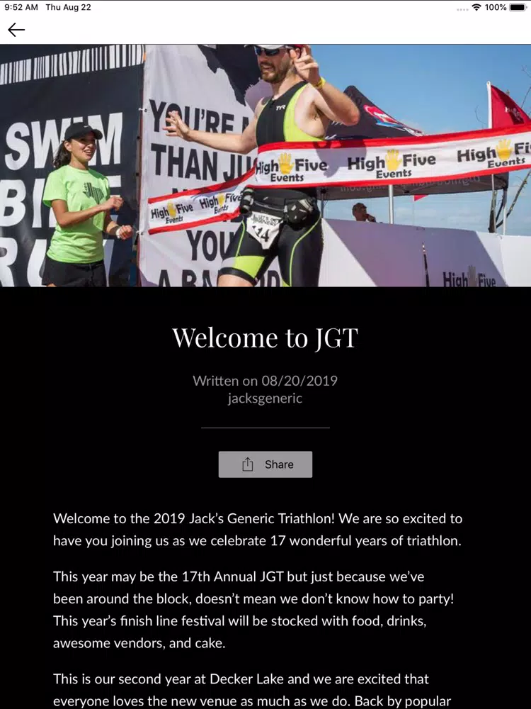Jack's Generic Triathlon iPad 應用截圖