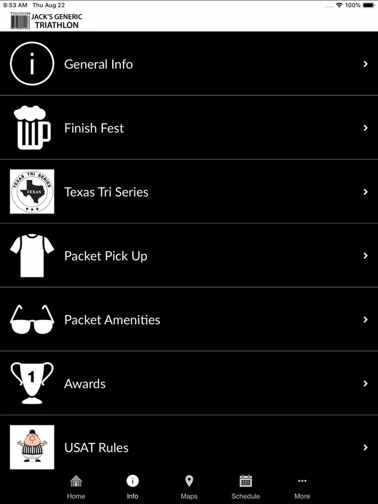 Jack's Generic Triathlon iPad 應用截圖