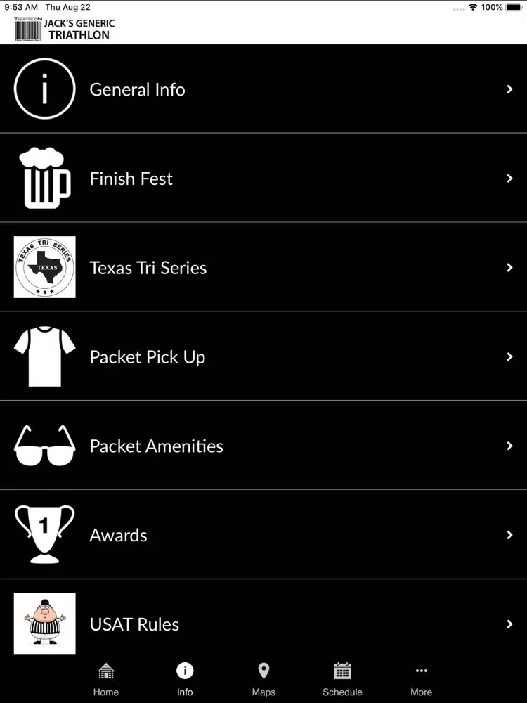 Jack's Generic Triathlon iPad  স্ক্রিনশট