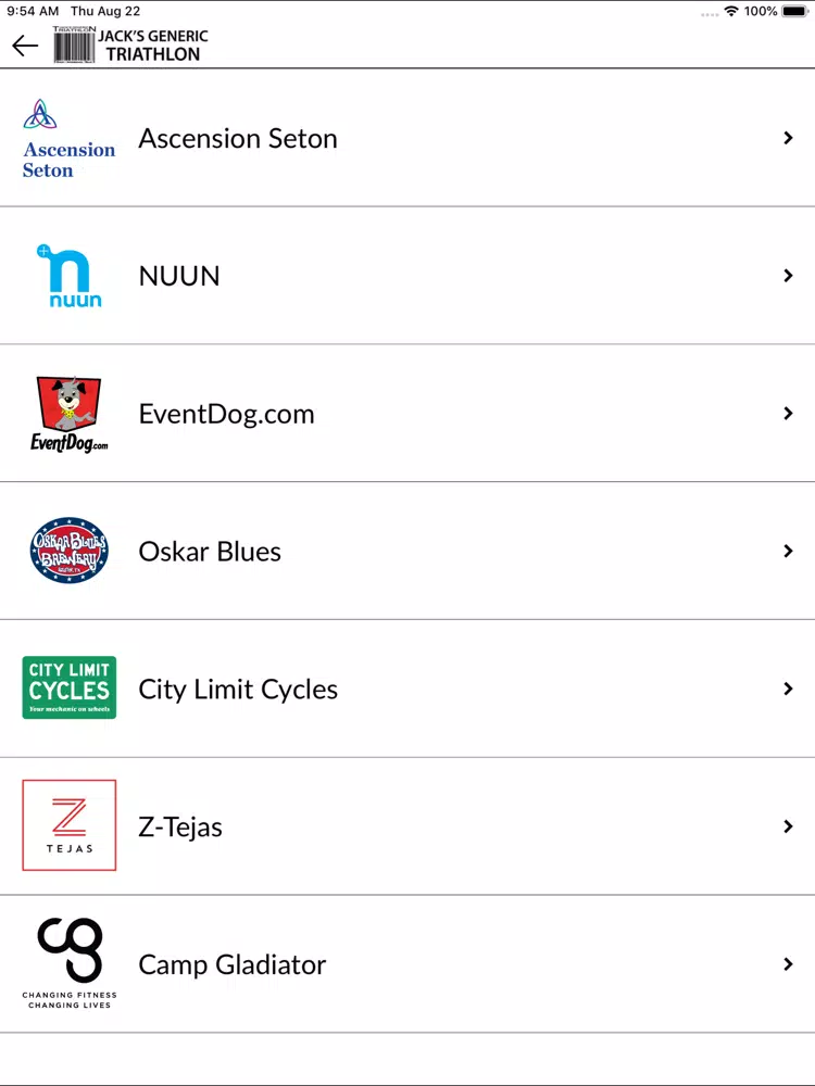 Jack's Generic Triathlon iPad 應用截圖