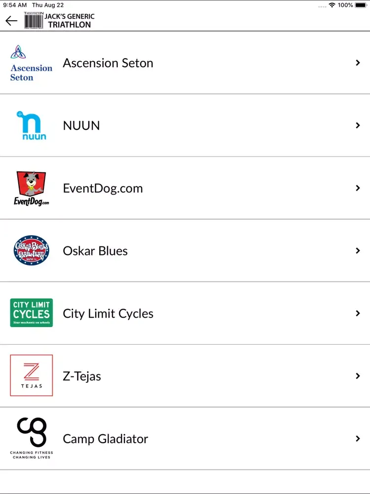 Jack's Generic Triathlon iPad  স্ক্রিনশট