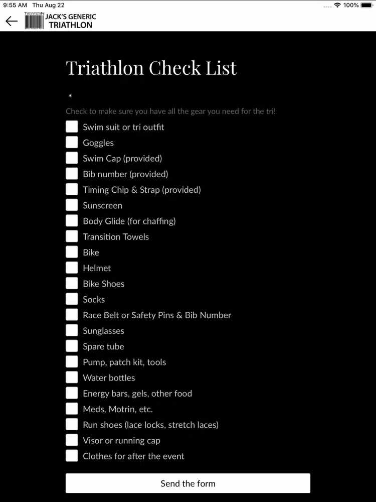 Jack's Generic Triathlon iPad 應用截圖