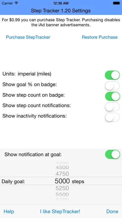 Screenshot di StepTracker Fitness Pedometer