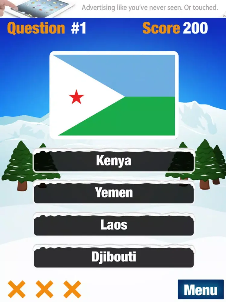 ภาพหน้าจอของ Sochi Winter Games Quiz - Guess the Competing Nations' Flags iPad 