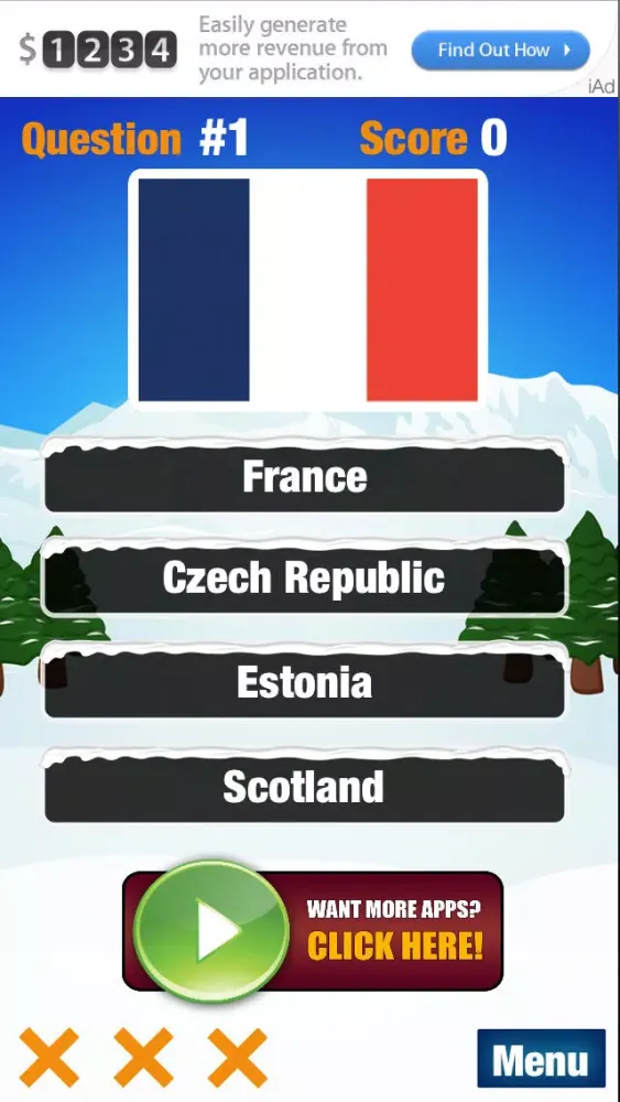 ภาพหน้าจอของ Sochi Winter Games Quiz - Guess the Competing Nations' Flags