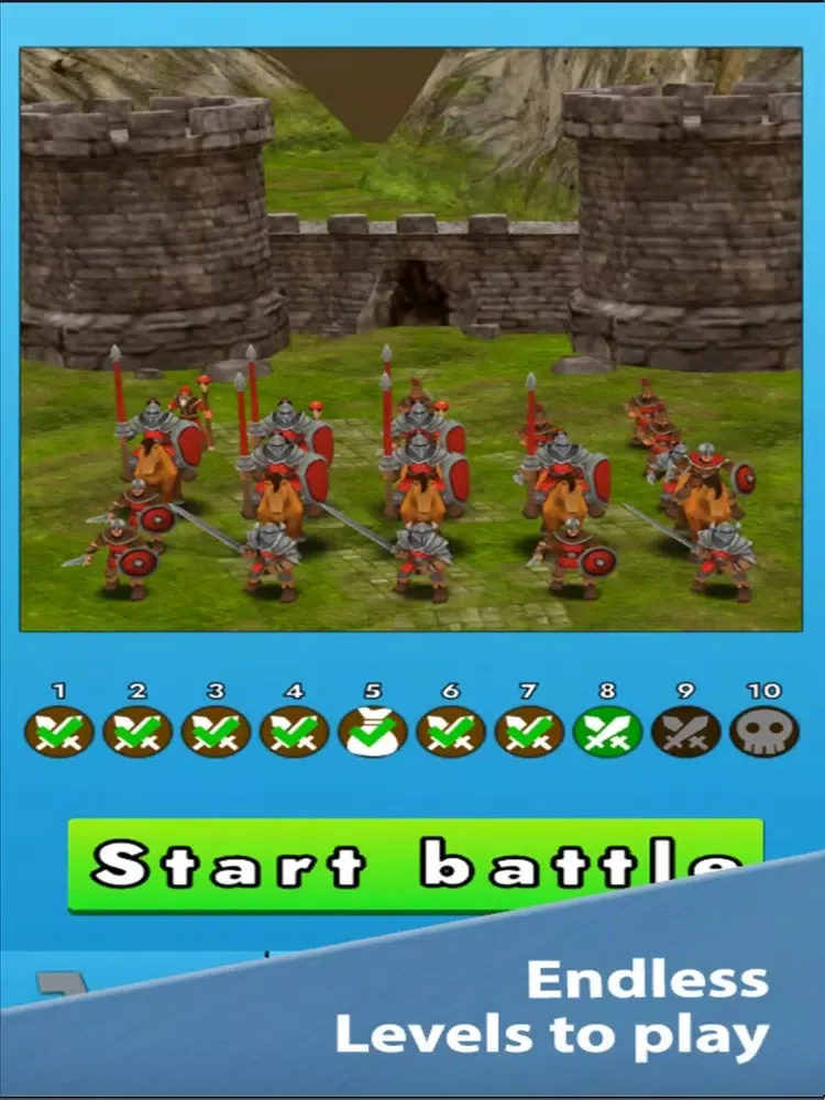 Medieval Battle Simulator iPad  स्क्रीनशॉट