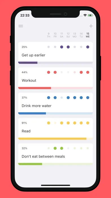 Trait: Habit tracker & streaks 스크린샷