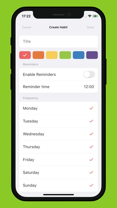 Trait: Habit tracker & streaks 스크린샷